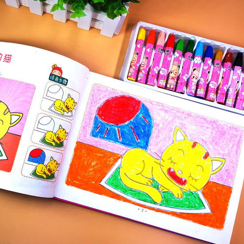 兒童玩具畫畫本繪畫本圖畫本涂色書學(xué)習(xí)用品幼兒園涂色畫填色本