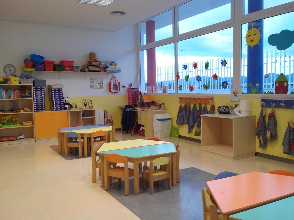 鄭州幼兒園室內裝修設計效果圖片大全_裝信通網效果圖