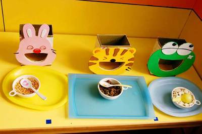 幼兒園玩教具制作 喂喂小動物